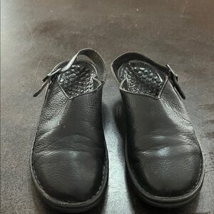 Joseph Seibel Women’s Black Leather Clogs/Slip-ons Size 40 (8-8 1/2)